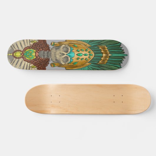 Der Aztekenkönig Skateboard (Horizontal)