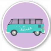 Der Babemobile-Vinyl-Aufkleber Aufkleber (Vorderseite)