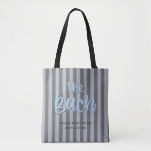 Der Bach Blue + Graustreifen-Junggeselinnen-Abschi Tasche