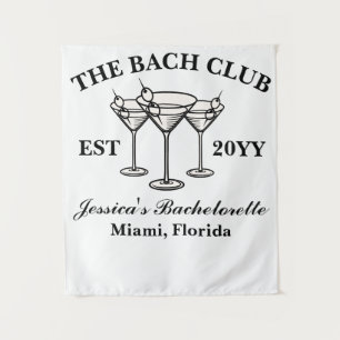 Der Bach Club Luxus-Junggesellinnen-Abschiedsfoto- Wandteppich