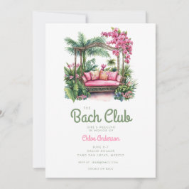 Der Bach Club | Tropical Bachelorette Weekend Einladung