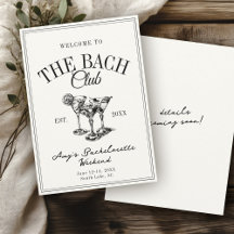 Der Bach Club Vintag Alte Schule Bachelorette