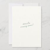 Der Bach Club Vintag Alte Schule Bachelorette Einladung (Rückseite)