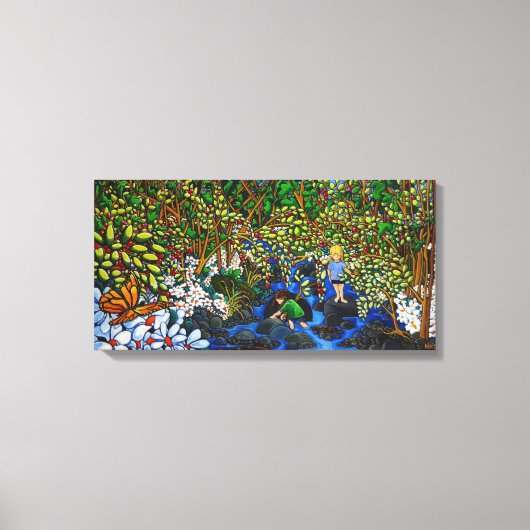 Der Bach Leinwanddruck (Vorderseite)