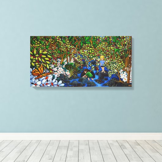 Der Bach Leinwanddruck (Insitu (Holzboden))