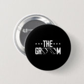 Der Bachelor-Teil des Groom Fiancee Stag Night Wed Button (Vorne & Hinten)