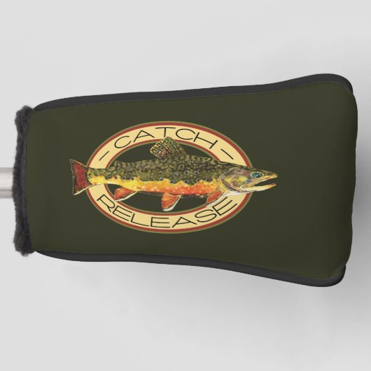 Der Bachforellenfang Golf Headcover (Vorderseite)