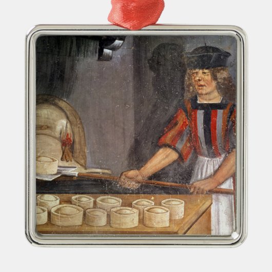 Der Bäcker Ornament Aus Metall (Vorne)