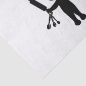 Der Bäcker schüttelt seine Utensils / Werkzeuge Seidenpapier (Ausschnitt)