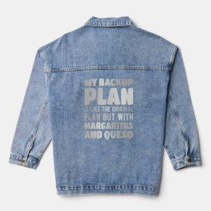 Der Backup-Plan ist der ursprüngliche Plan mit Mar Jeansjacke