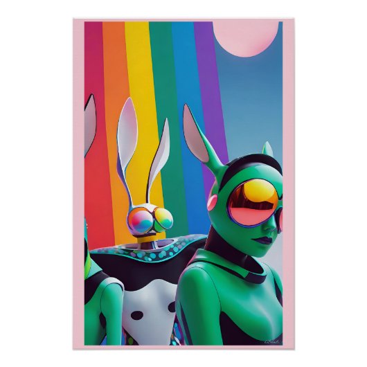 Der Bad Bunny Poster (Vorderseite)
