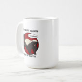 Der Badassed Honig-Dachs Kaffeetasse (Vorderseite Links)