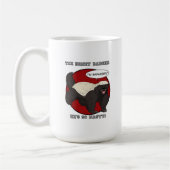 Der Badassed Honig-Dachs Kaffeetasse (Links)