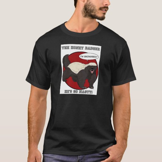 Der Badassed Honig-Dachs T-Shirt (Vorderseite)