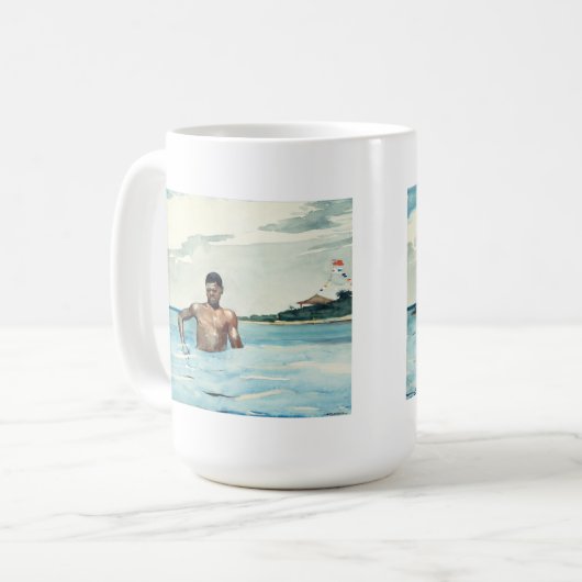 Der Badegast, 1899 Kaffeetasse (Vorderseite Links)