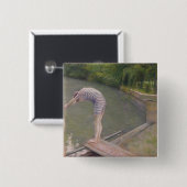 Der Badegast oder der Taucher, 1877 Button (Vorne & Hinten)