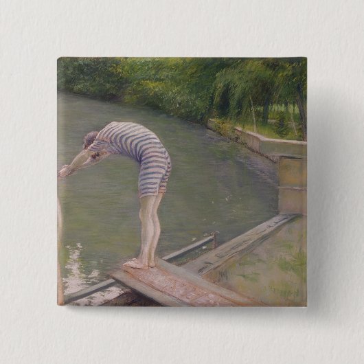 Der Badegast oder der Taucher, 1877 Button (Vorderseite)