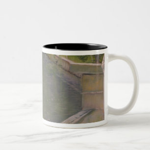 Der Badegast oder der Taucher, 1877 Zweifarbige Tasse