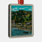 Der Baden-Strand bei Avalon, Catalina-Insel Ornament Aus Metall (Rechts)