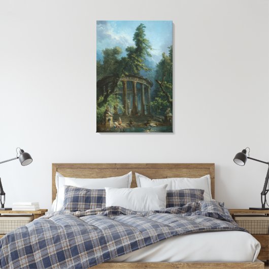 Der Badepool - Hubert Robert Leinwanddruck (Insitu (Schlafzimmer))