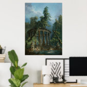 Der Badepool - Hubert Robert Poster (Heimbüro)