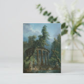 Der Badepool - Hubert Robert Postkarte (Stehend Vorderseite)