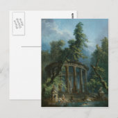 Der Badepool - Hubert Robert Postkarte (Vorne/Hinten)