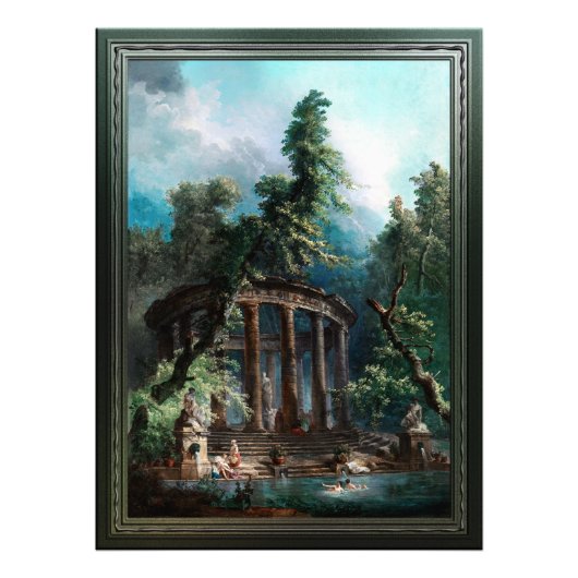 Der Badepool von Hubert Robert 2. Ausgabe Fotodruck (Vorne)