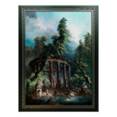 Der Badepool von Hubert Robert 2. Ausgabe Poster (Vorderseite)