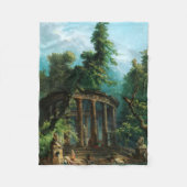 Der Badepool von Hubert Robert Fleecedecke (Vorderseite)
