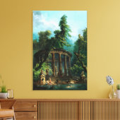 Der Badepool von Hubert Robert Leinwanddruck (Insitu (Wohnzimmer))