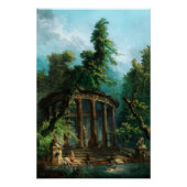 Der Badepool von Hubert Robert Poster (Vorderseite)