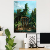 Der Badepool von Hubert Robert Poster (Heimbüro)