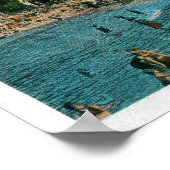 Der Badestrand von Avalon, Katalina Poster (Ecke)