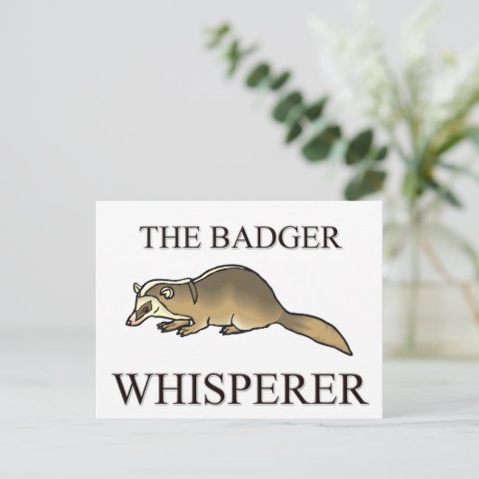 Der Badger Whisperer Postkarte (Stehend Vorderseite)