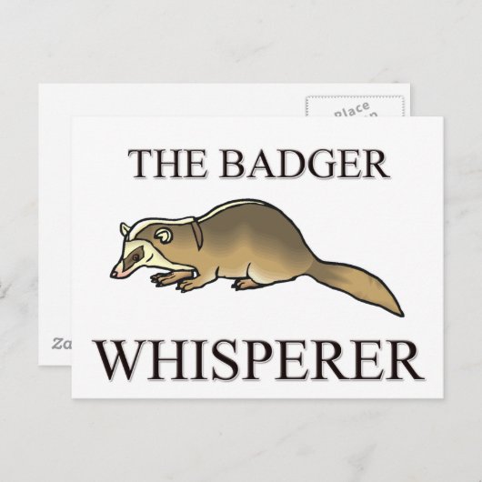 Der Badger Whisperer Postkarte (Vorne/Hinten)