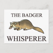 Der Badger Whisperer Postkarte (Vorderseite)