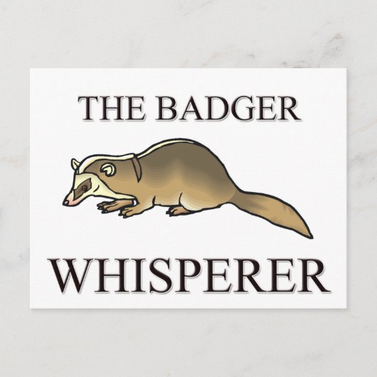 Der Badger Whisperer Postkarte (Vorderseite)