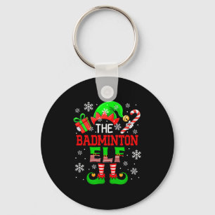 Der Badminton-Christmas-Elf-Matching-Player-Fan-Va Schlüsselanhänger