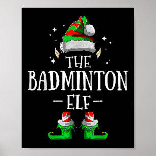 Der Badminton-Elf-Matching-Familiengruppen-Weihnac Poster
