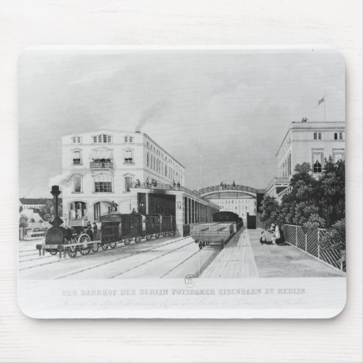 Der Bahnhof des Zugs Berlin-Potsdam Mousepad (Vorne)