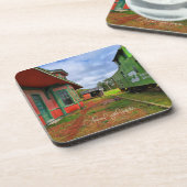 Der Bahnhof Getränkeuntersetzer (Linke Seite)