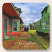 Der Bahnhof Getränkeuntersetzer (Vorderseite)