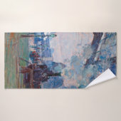 Der Bahnhof Saint-Lazare, Monet Badehandtuch (Badehandtuch)