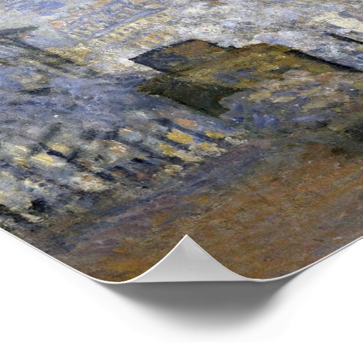 Der Bahnhof Saint-Lazare, Monet Poster (Ecke)