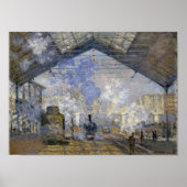 Der Bahnhof Saint-Lazare, Monet Poster (Vorne)