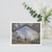Der Bahnhof Saint-Lazare, Monet Postkarte (Stehend Vorderseite)