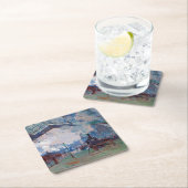 Der Bahnhof Saint-Lazare, Monet Rechteckiger Pappuntersetzer (Vor Ort)