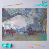 Der Bahnhof Saint-Lazare, Monet Seidenpapier (Basteln)