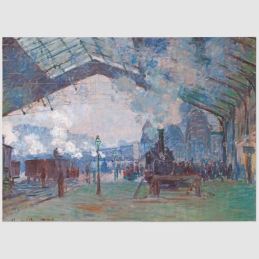Der Bahnhof Saint-Lazare, Monet Seidenpapier (Vorderseite)